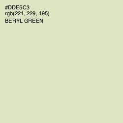 #DDE5C3 - Beryl Green Color Image